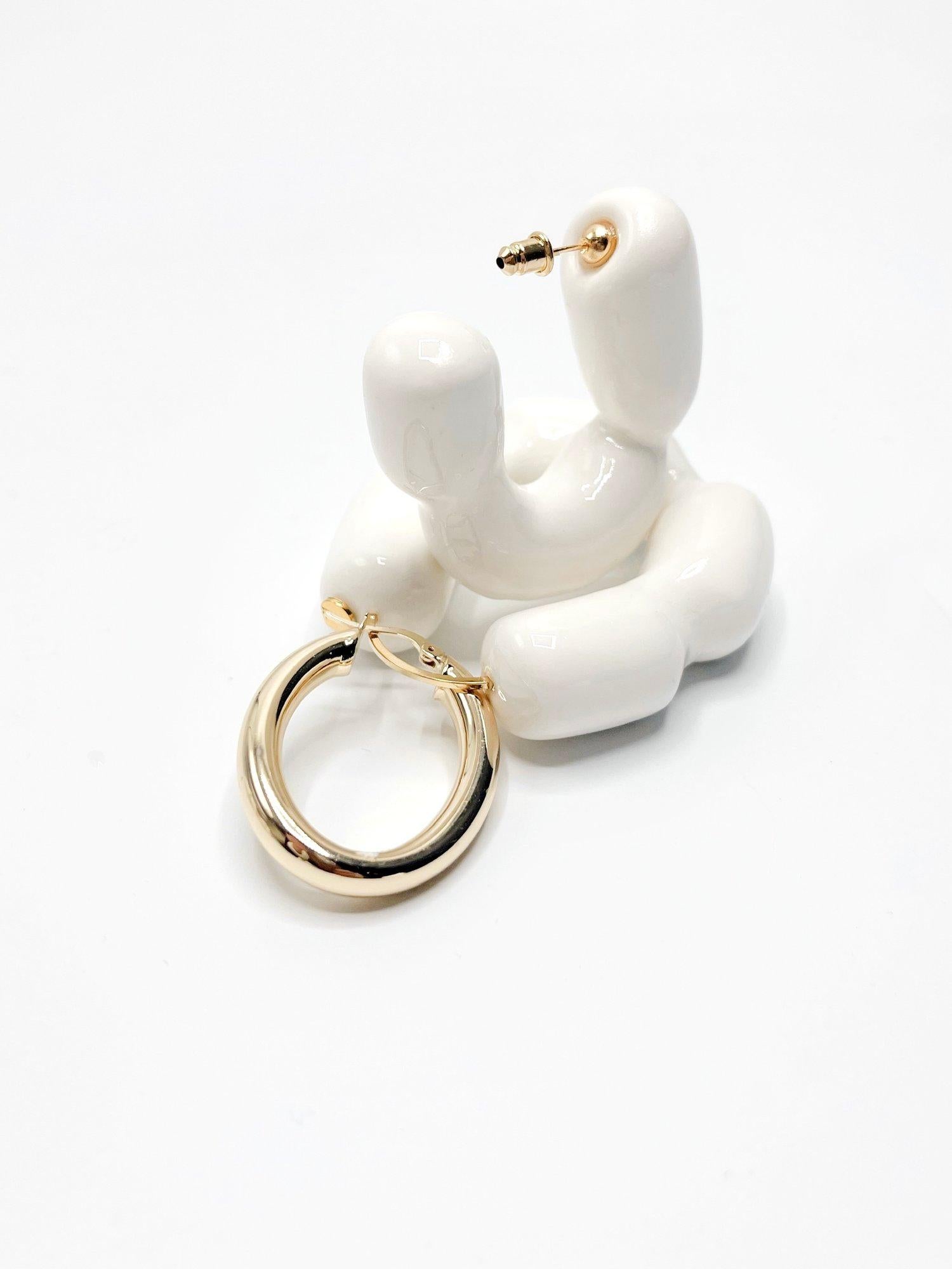 Women's Coussin Sculpture No.2 Stud Earrings For Sale
