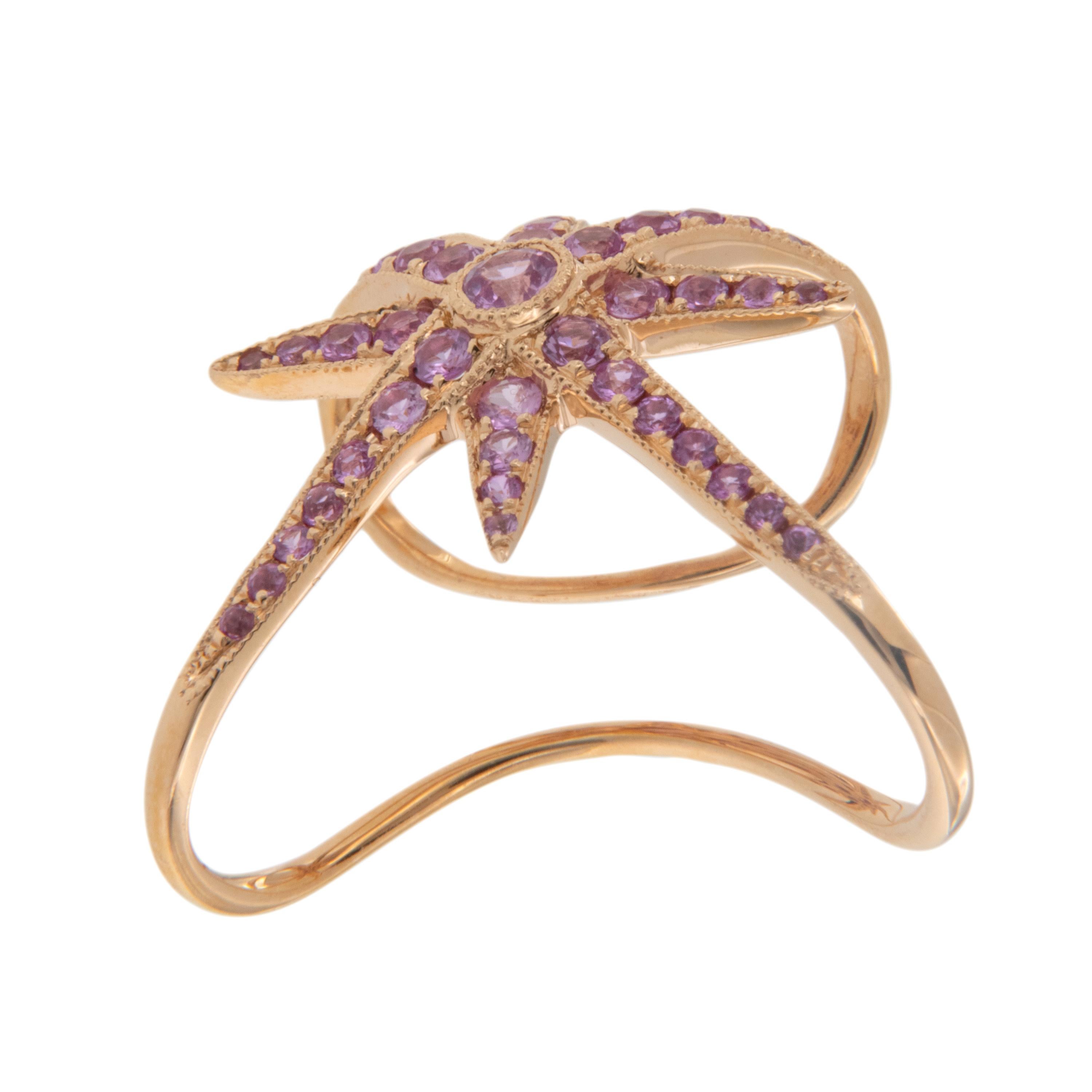 Contemporaneo Couture, bracciale per orecchio con stella in oro rosa 18 carati in vendita