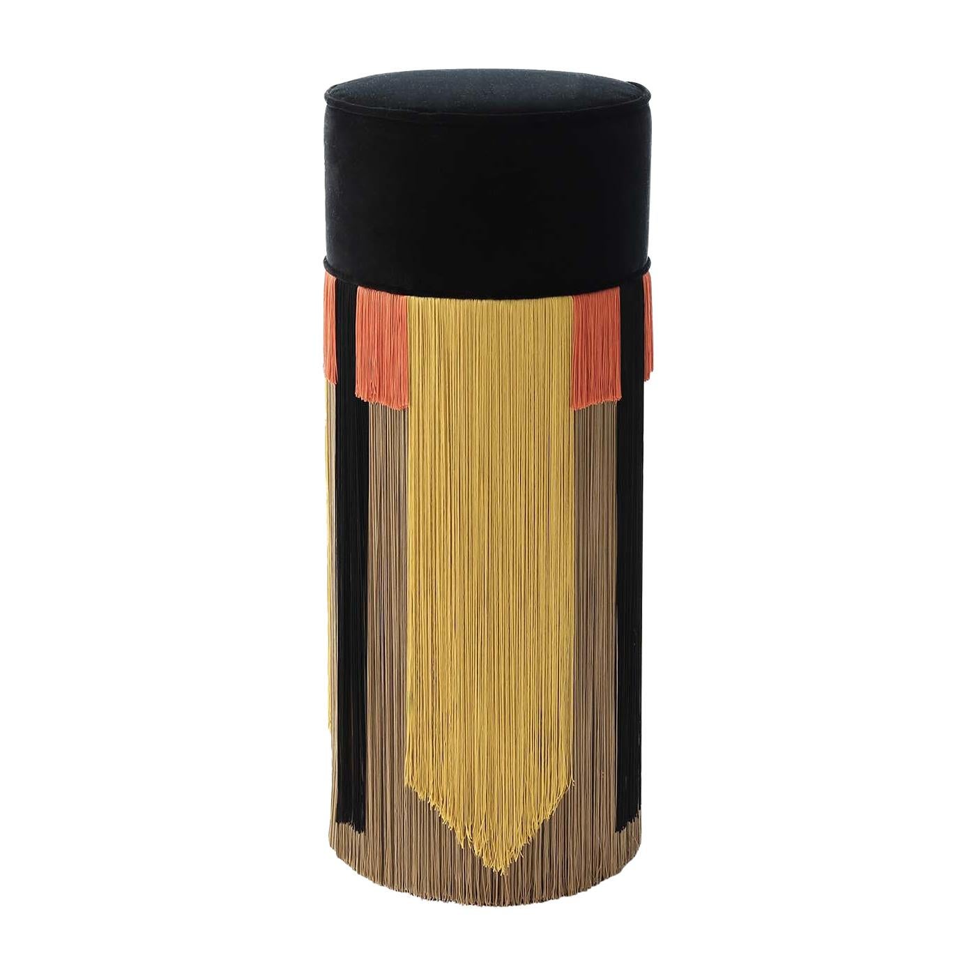 Sgabello da bar nero Couture di Lorenza Bozzoli Design in vendita