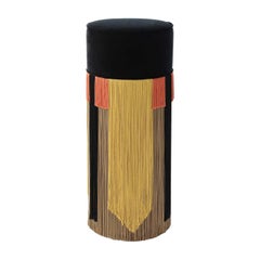 Couture Schwarzer Barhocker von Lorenza Bozzoli Design