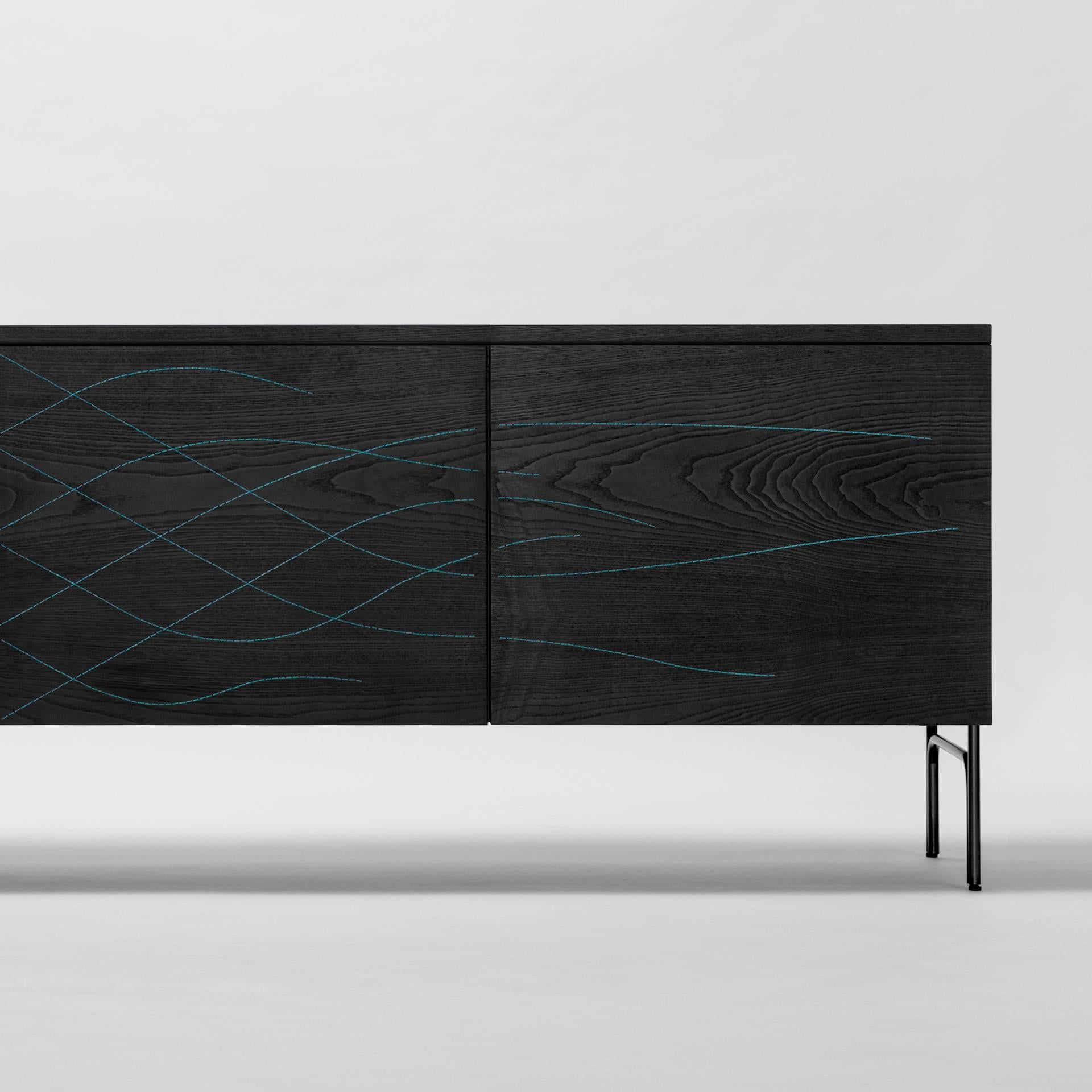 Contemporary Couture Cabinet by Färg & Blanche