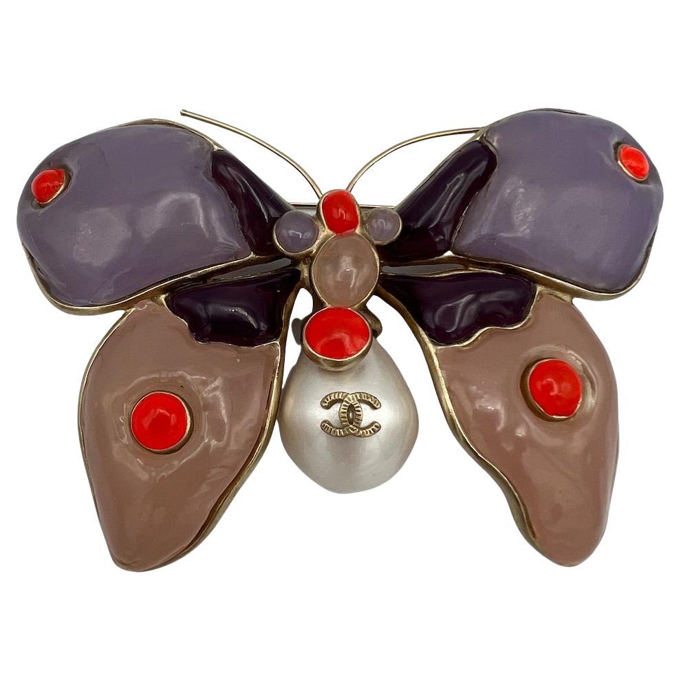 Couture Chanel butterfly brooch