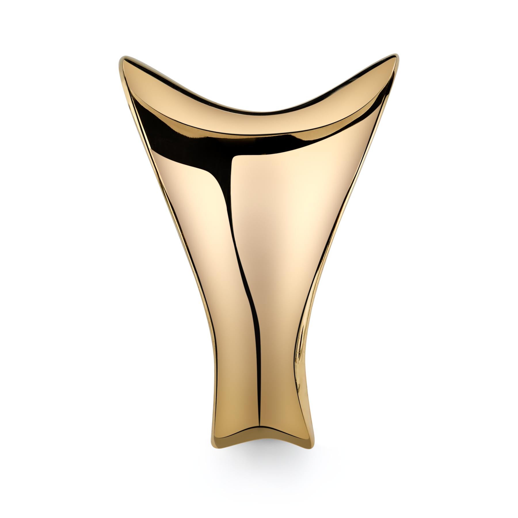 Couture-Cocktailring, massives 18 Karat Gold „Vega““-Ring von Ashley Childs, hergestellt in LA im Angebot 8