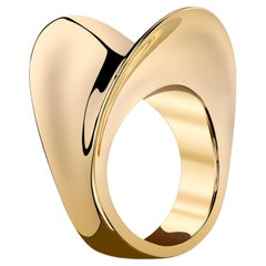 Couture Cocktail Ring, Solid 18K Gold "Vega" Ring by Ashley Childs, Made in LA