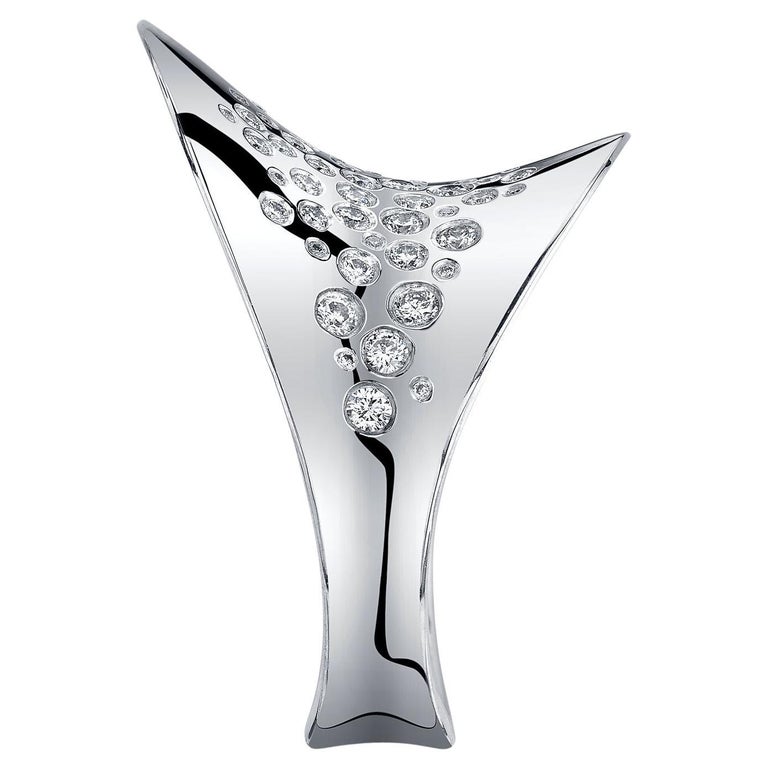 Couture Contemporary Cocktail Rings, Platinum and Diamonds Lyra-Galaxy ...
