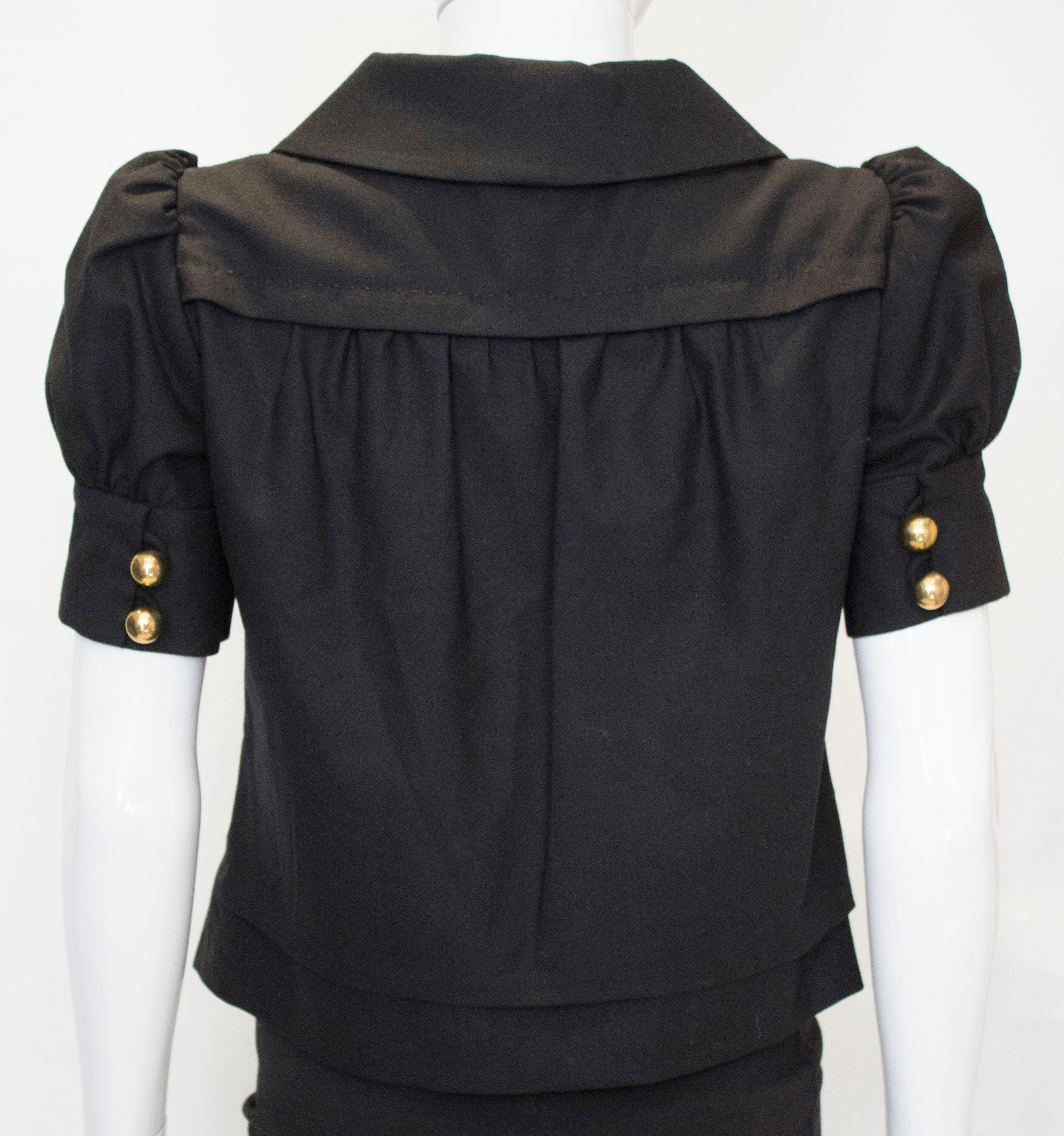 Chaqueta de manga corta Couture en venta 3
