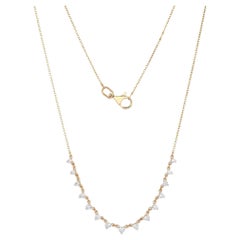 Collana "Station" in oro giallo 14 carati con diamanti da 0,55 carati, linea Couture