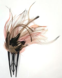 Haute Couture Feather Headpiece Tall Comb, 2004, Unisex
