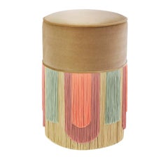 Pouf Couture Geometrico Beige Decò