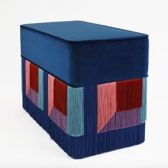 Couture Geometric Blue Giò Bench