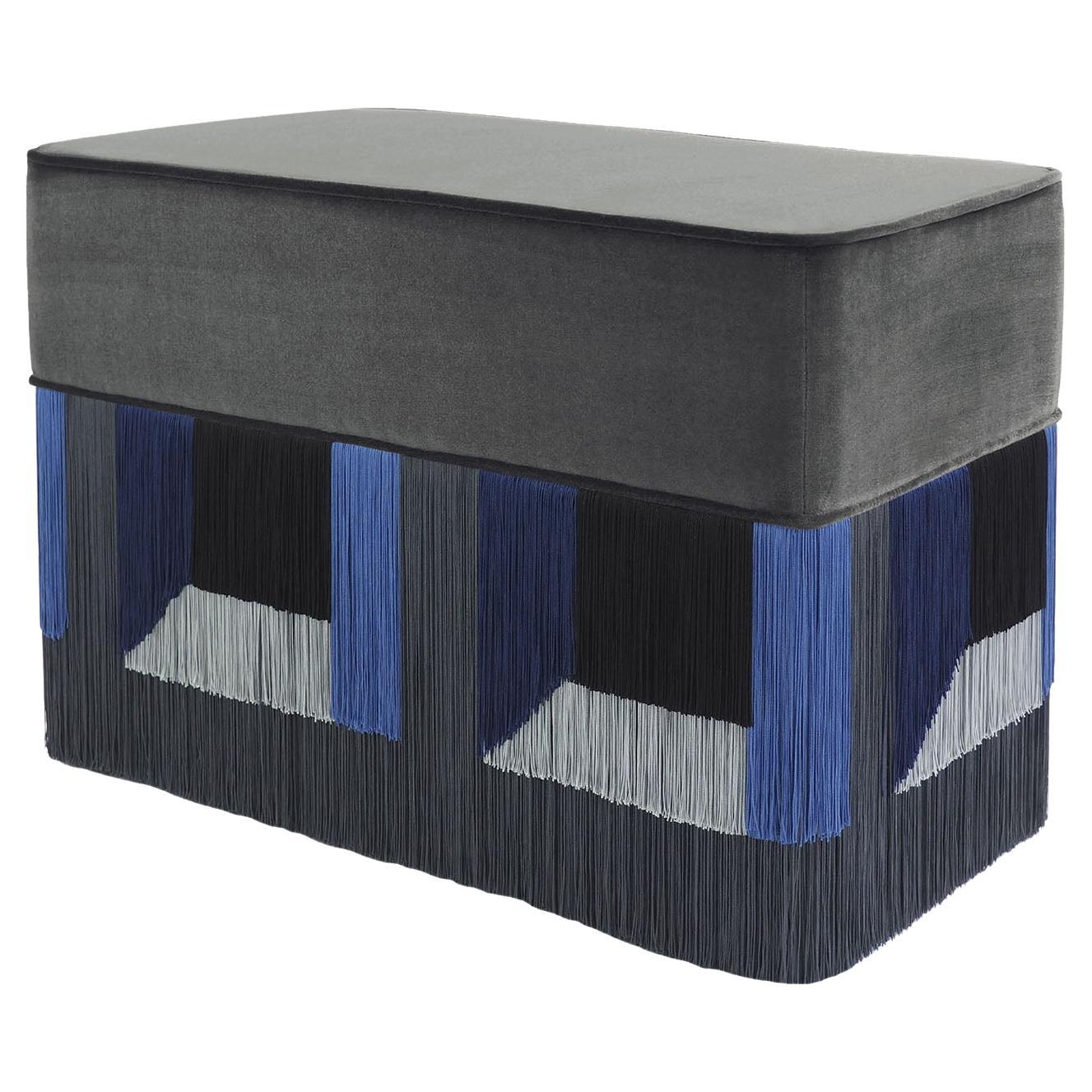 Couture Geometric Grey Giò Bench