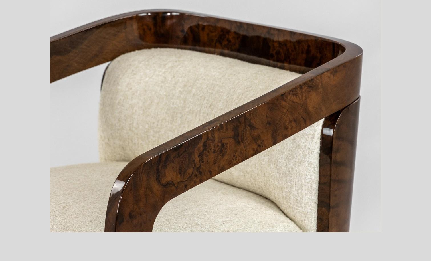 Portuguese Couture Maximalism Style Armchair Offered In COM w/ Lacquered Frame-Jose' Castro For Sale