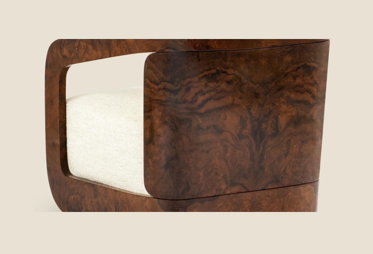 Couture Maximalism Style Armchair Offered In COM w/ Lacquered Frame-Jose' Castro For Sale 1