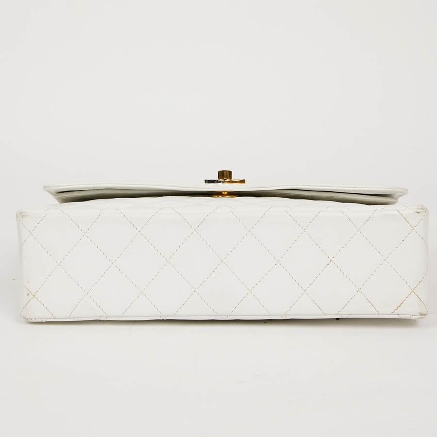 chanel paris white bag