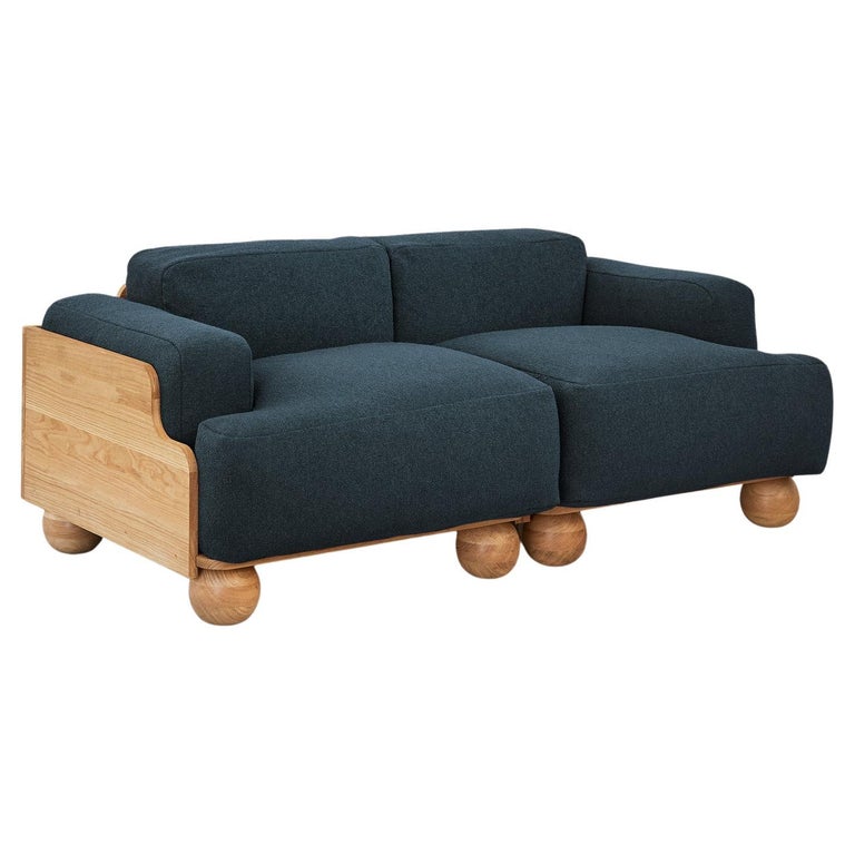 Cove 2.5 Seater Sofa in Midnight Blue For Sale
