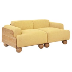 Canapé Cove 2,5 Seater en paille jaune