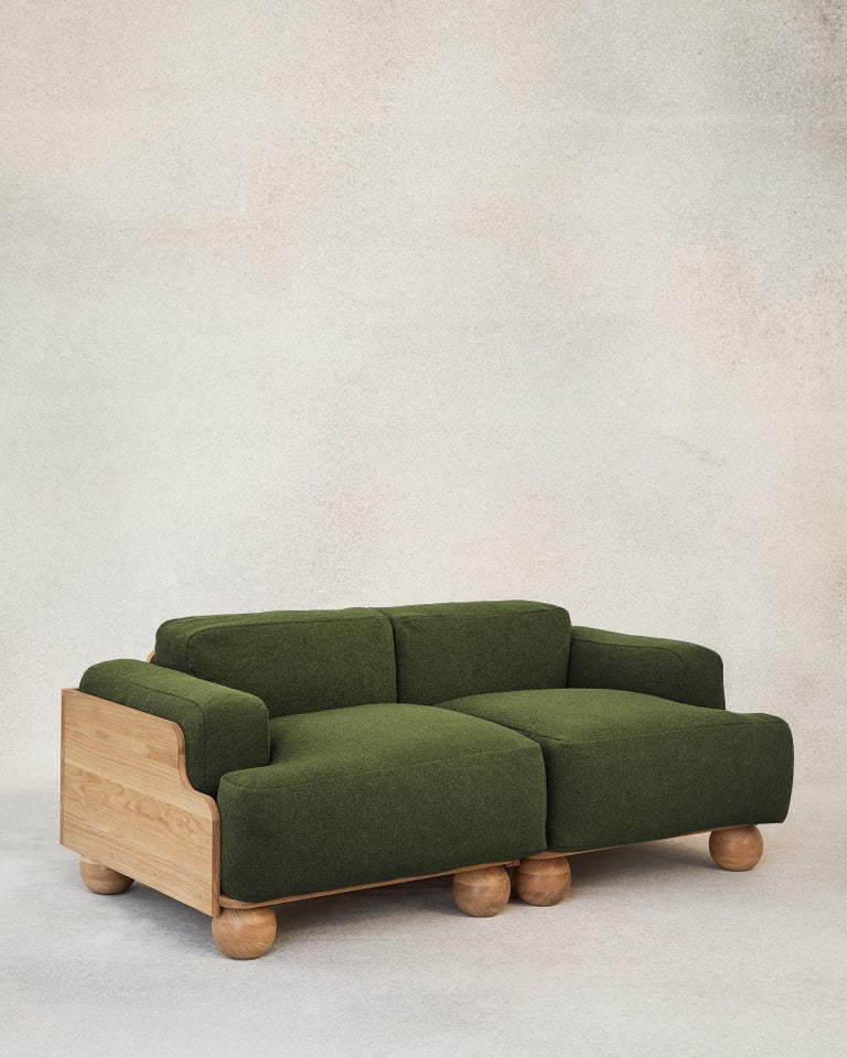 The Cove sofa’s adapts to any interior environment and beckons to be sat in all day. The modular design allows versatile combinations and lengths of two-, three- or more seaters with or without arms. 

Expanses of sculptural solid oak encase the