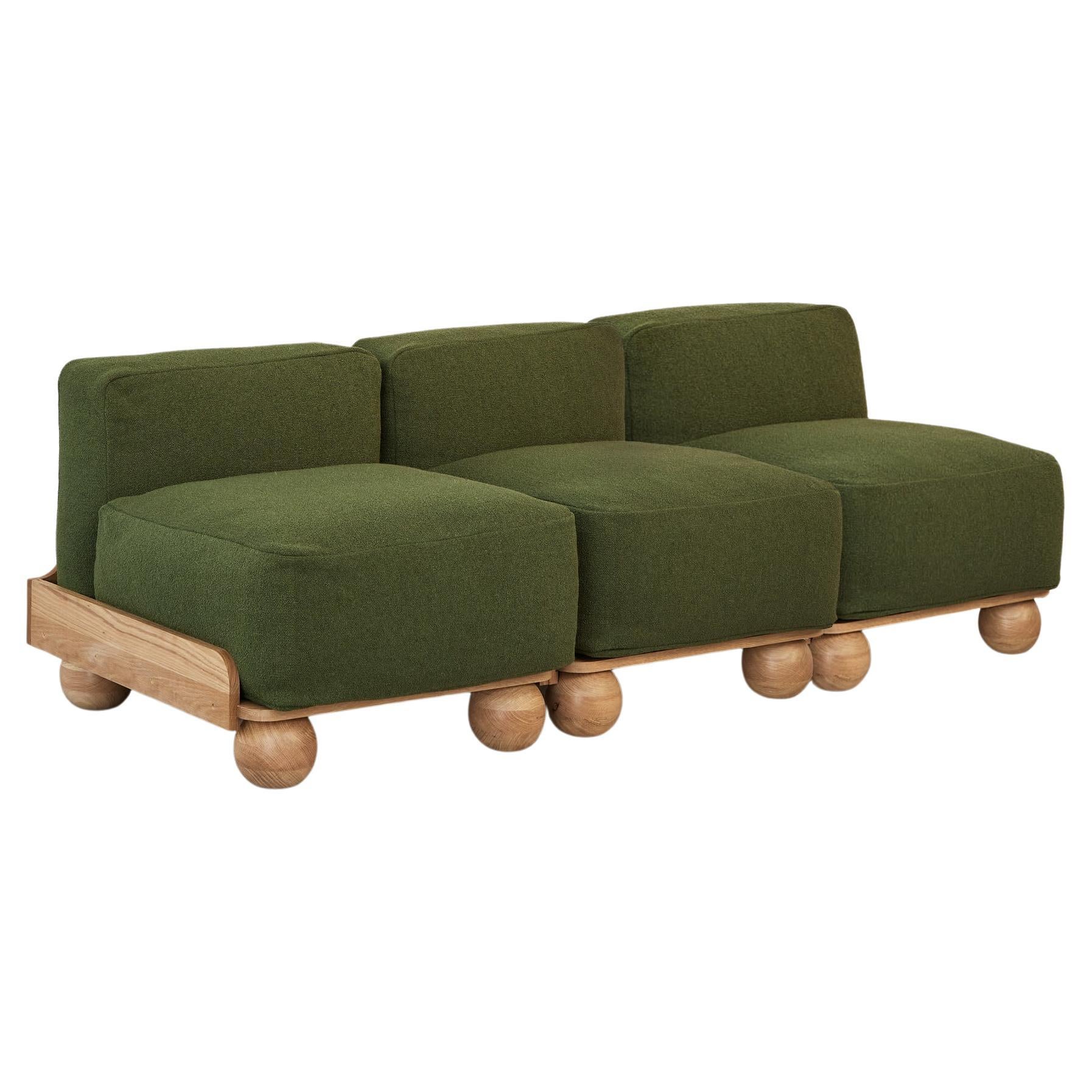 Cove 3,5 Seater Slipper en vert bois