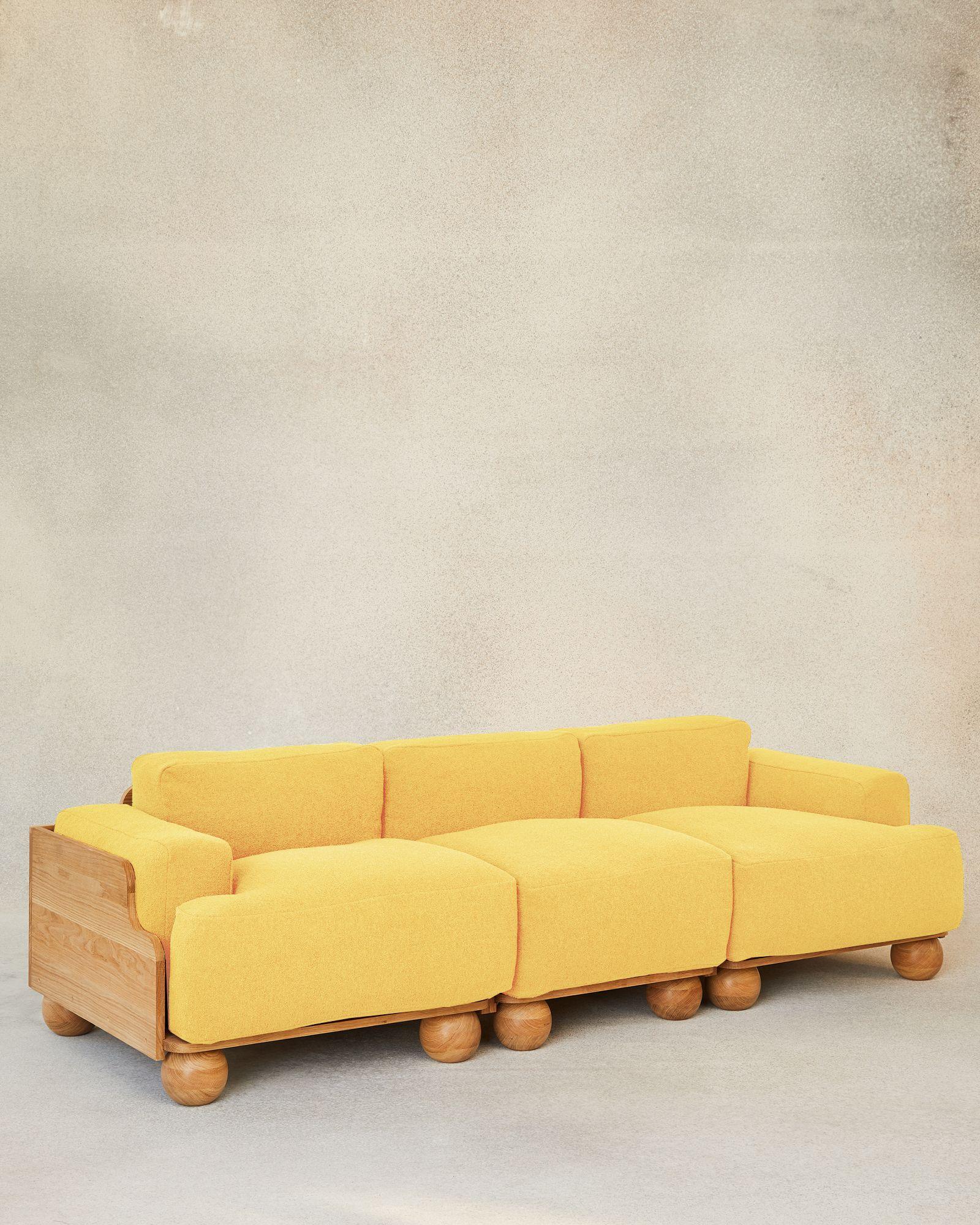 Modern Cove 3.5 Seater Sofa by Fred Rigby Studio