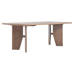 Cove 82" Dining Table with butterfly joint and solid wood planks