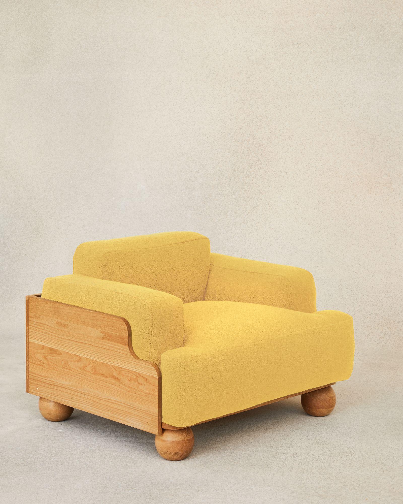 Contemporary Cove Armchair by Fred Rigby Studio