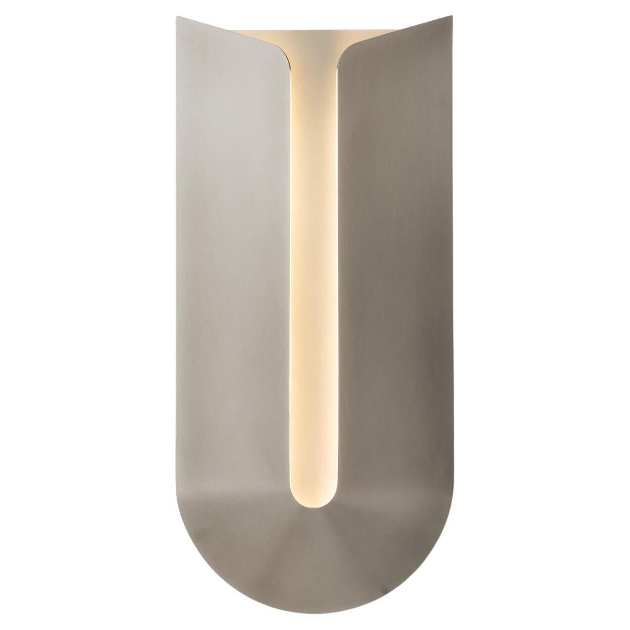 Cove Sconce, Silver Smoke  For Sale