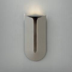 Cove Sconce, South Cape Leather and Dark Bronze Interior