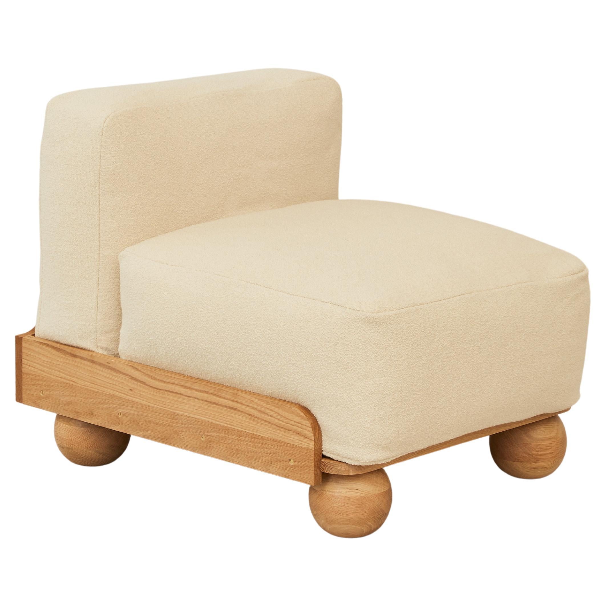 Cove Slipper Chair in Chalk White