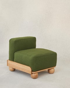 Cove Slipper Chair in Woodland Green