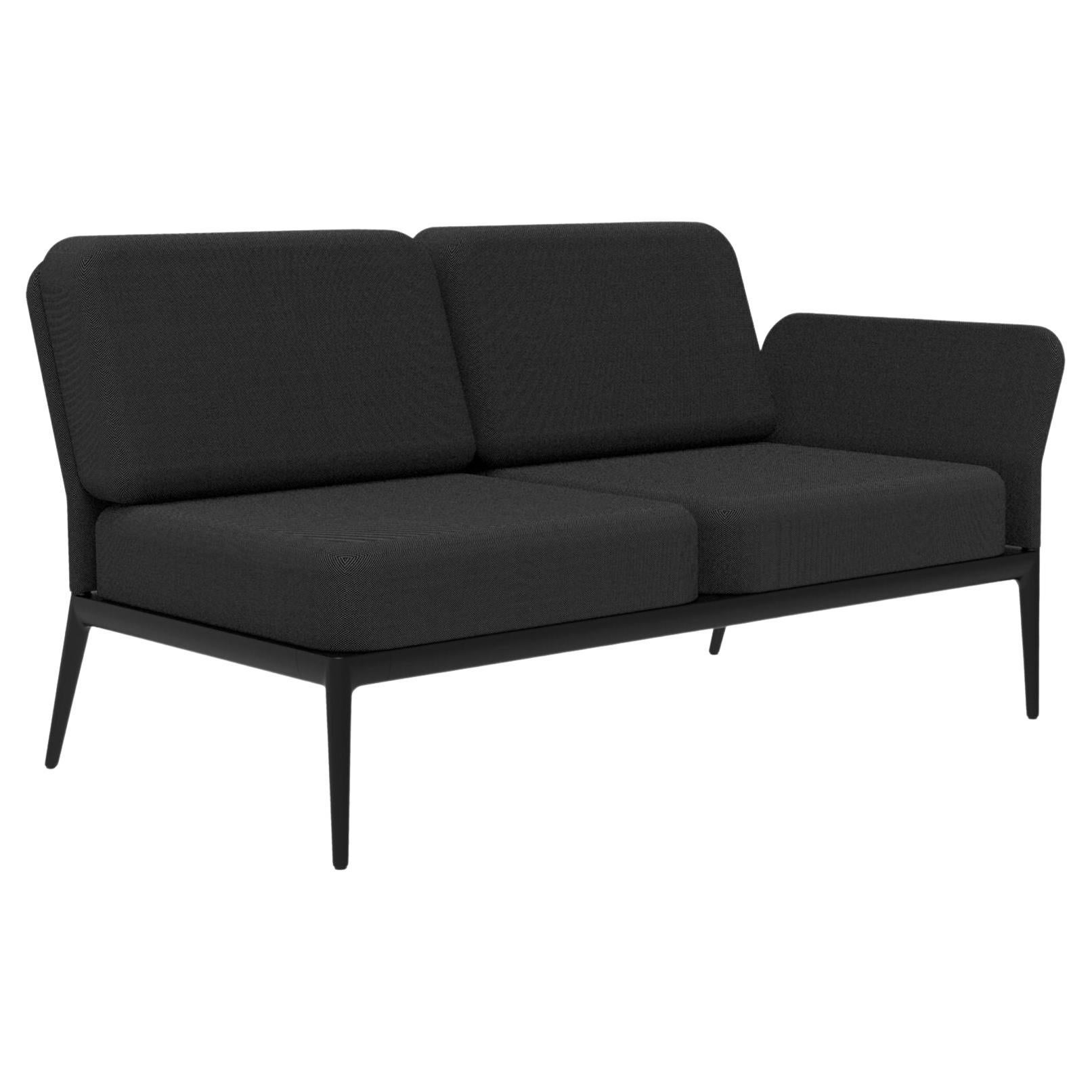 Modulares schwarzes doppelreihiges Sofa mit Deckel von MOWEE