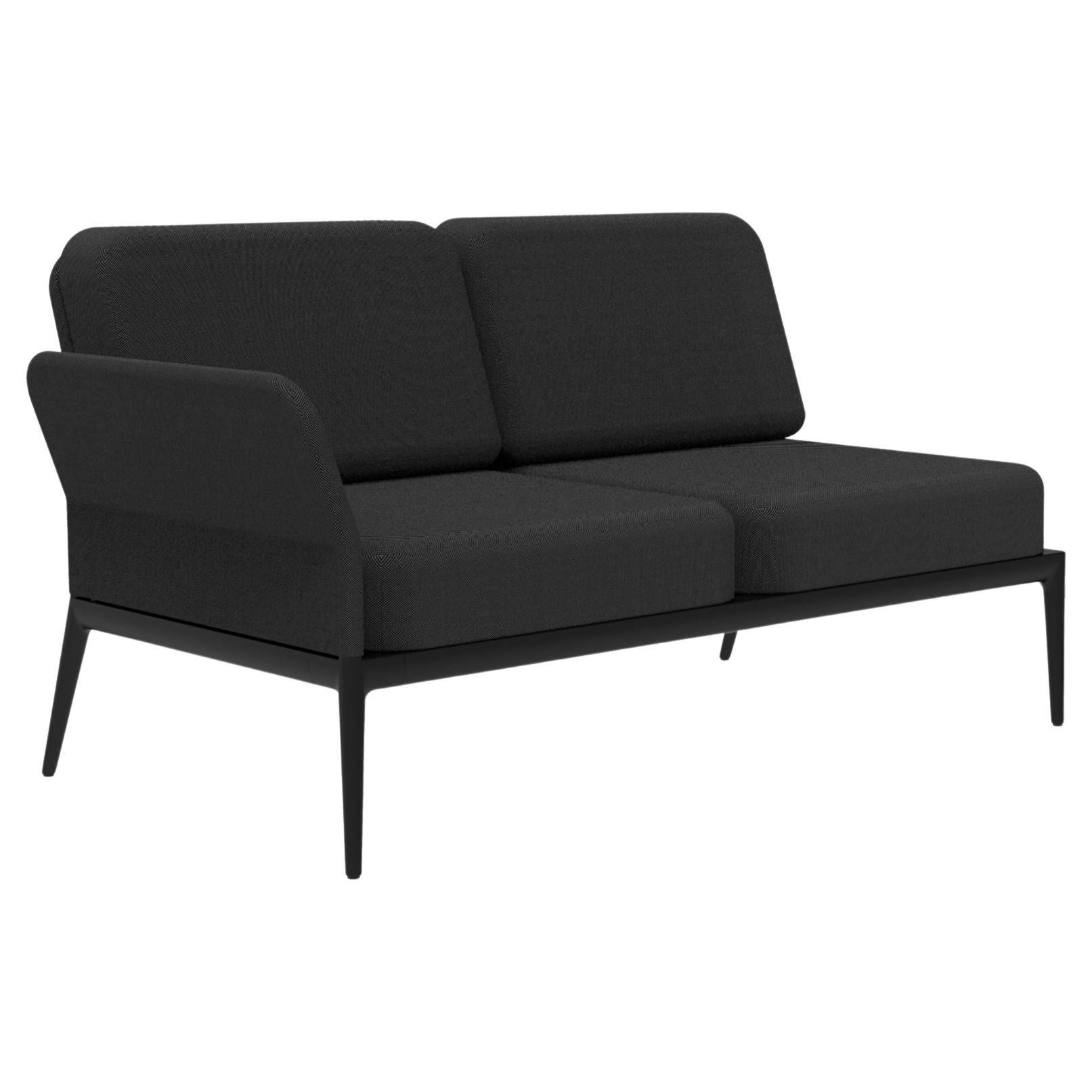 Schwarzes, doppelreihiges, modulares Sofa von MOWEE