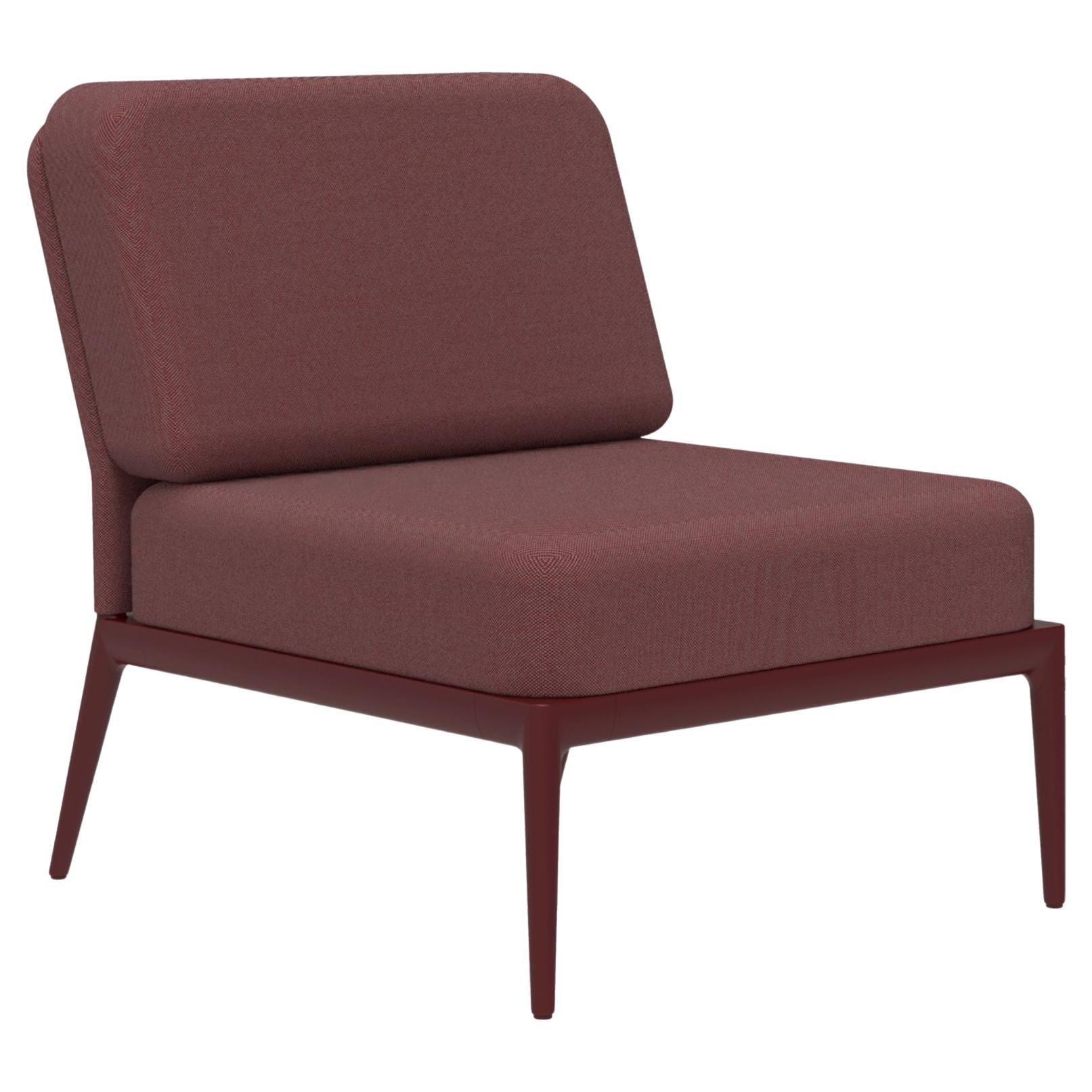 Cover Burgundy Double Central Modular Sofa by MOWEE For Sale at 1stDibs