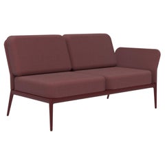 Cover Burgundy Double Left Modular Sofa by MOWEE