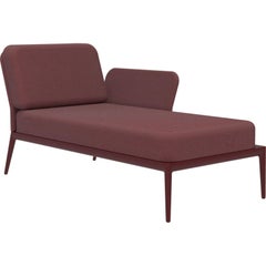 Cover Burgundy Left Chaise Longue by MOWEE