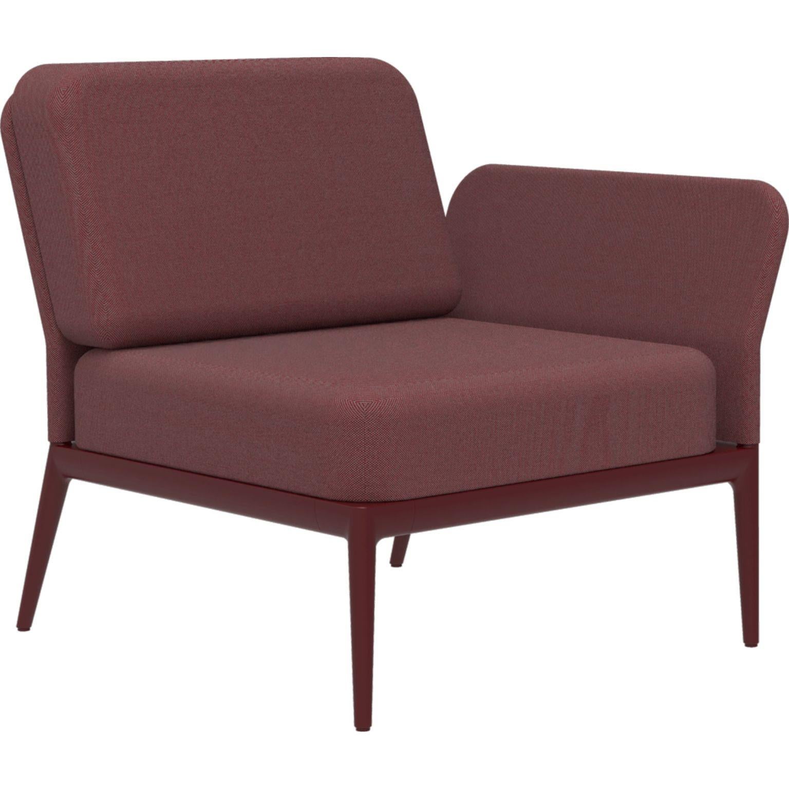 Couvercle de canapé modulaire gauche bourgogne de MOWEE
Dimensions : D83 x L80 x H81 cm (hauteur d'assise 42 cm).
Matériau : Aluminium et rembourrage.
Poids : 19 kg.
Également disponible en différentes couleurs et finitions. Veuillez nous