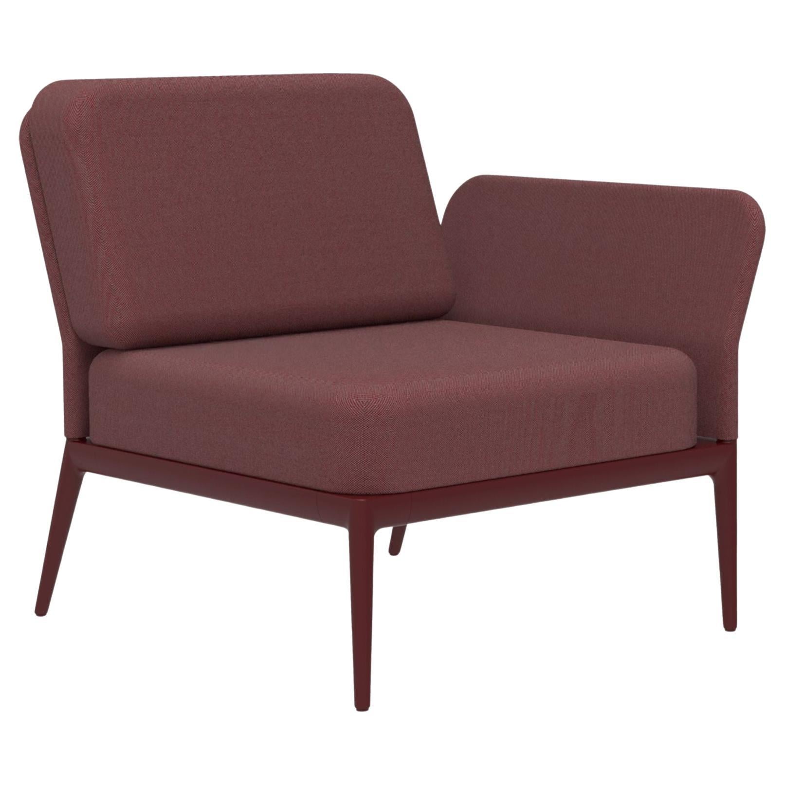 Modulares Sofa mit burgunderroter Deckel von MOWEE