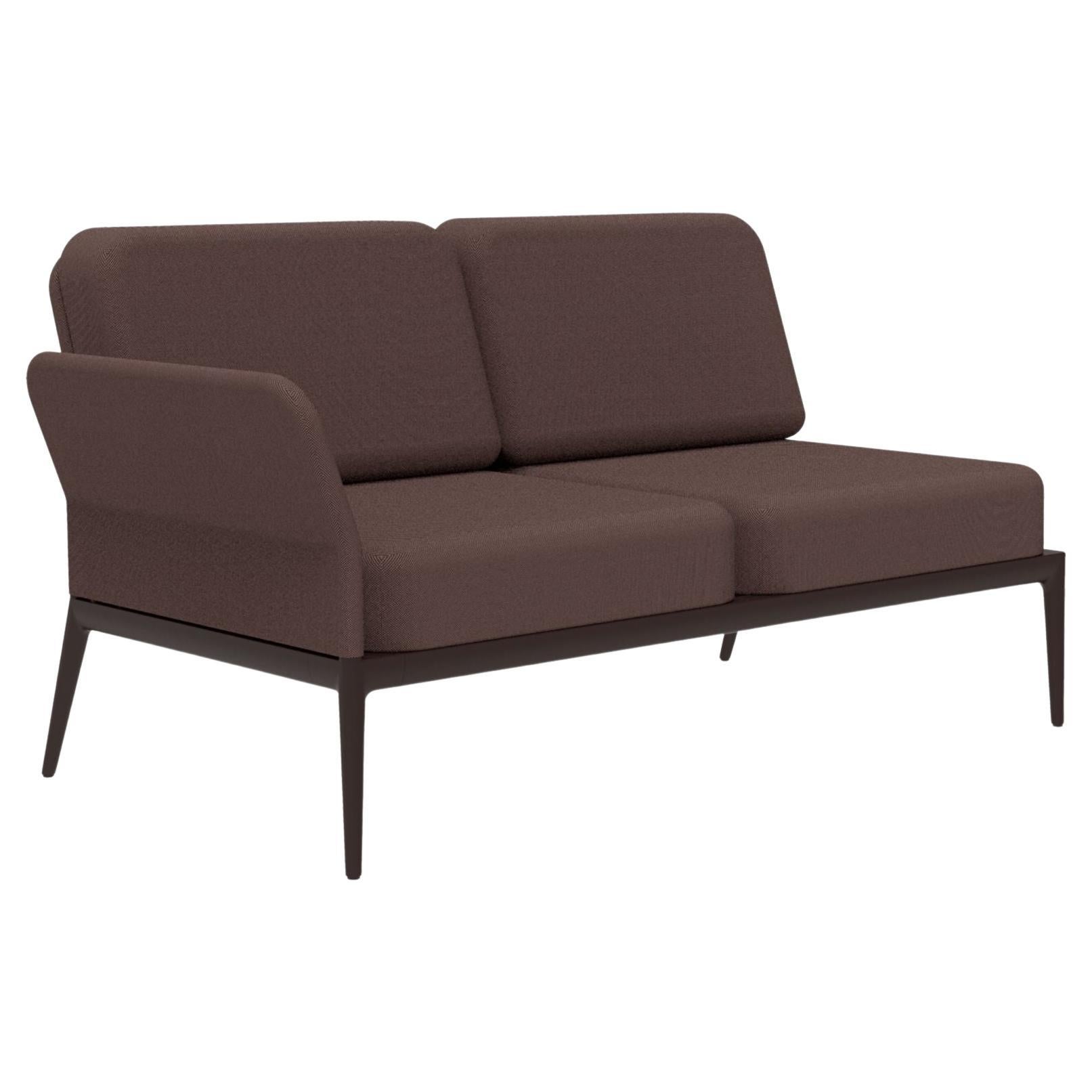 Modulares Sofa mit Deckel in Schokoladenbraun von MOWEE im Angebot