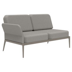 Cremefarbenes doppelreihiges modulares Sofa von MOWEE