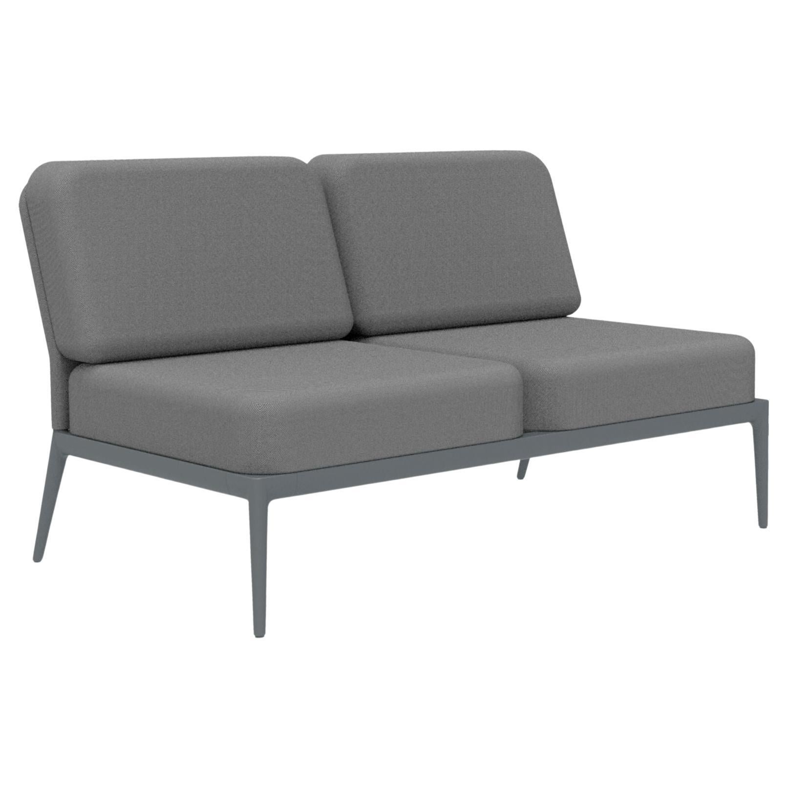 Cover Grey Double Central Modular Sofa by Mowee For Sale