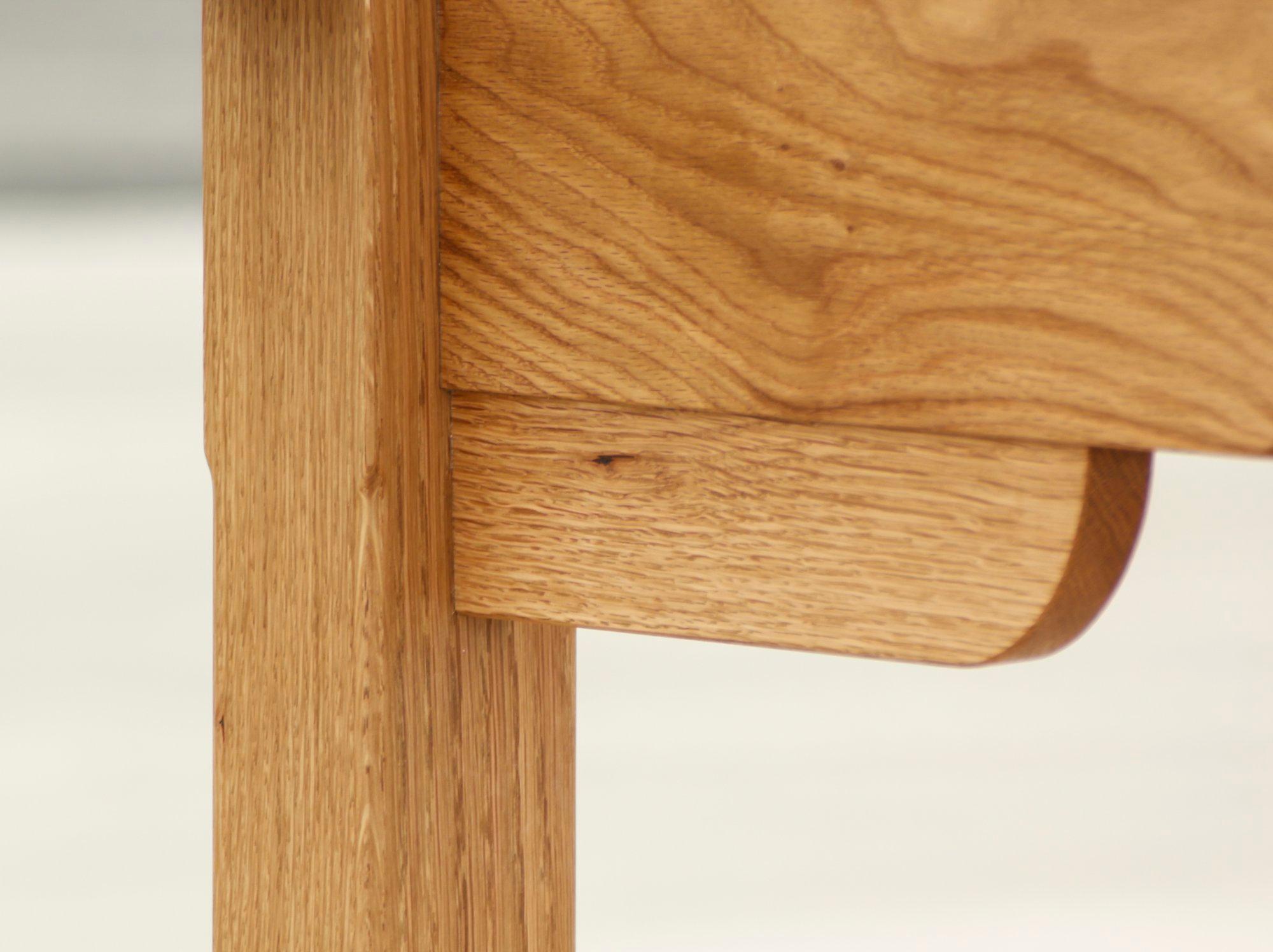 Handcrafted Shaker-Inspired Hancock Dining Table in Oak by Frank Buschmann For Sale 1
