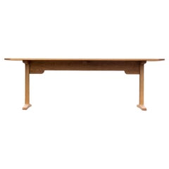 Table de salle à manger Hancock d'inspiration Shaker en chêne, fabriquée à la main par Frank Buschmann