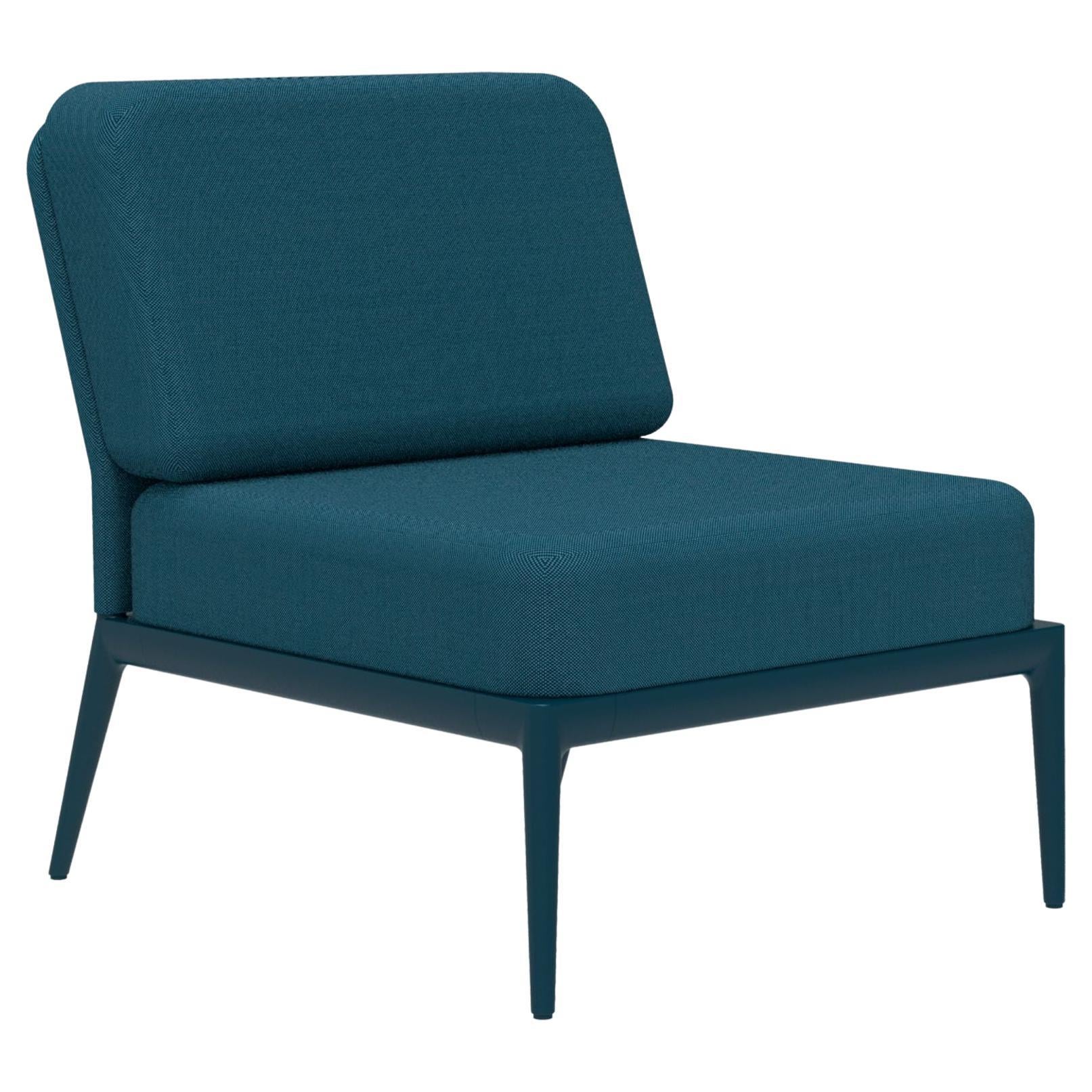 Modulares Sofa mit Deckel in Marineblau von MOWEE im Angebot