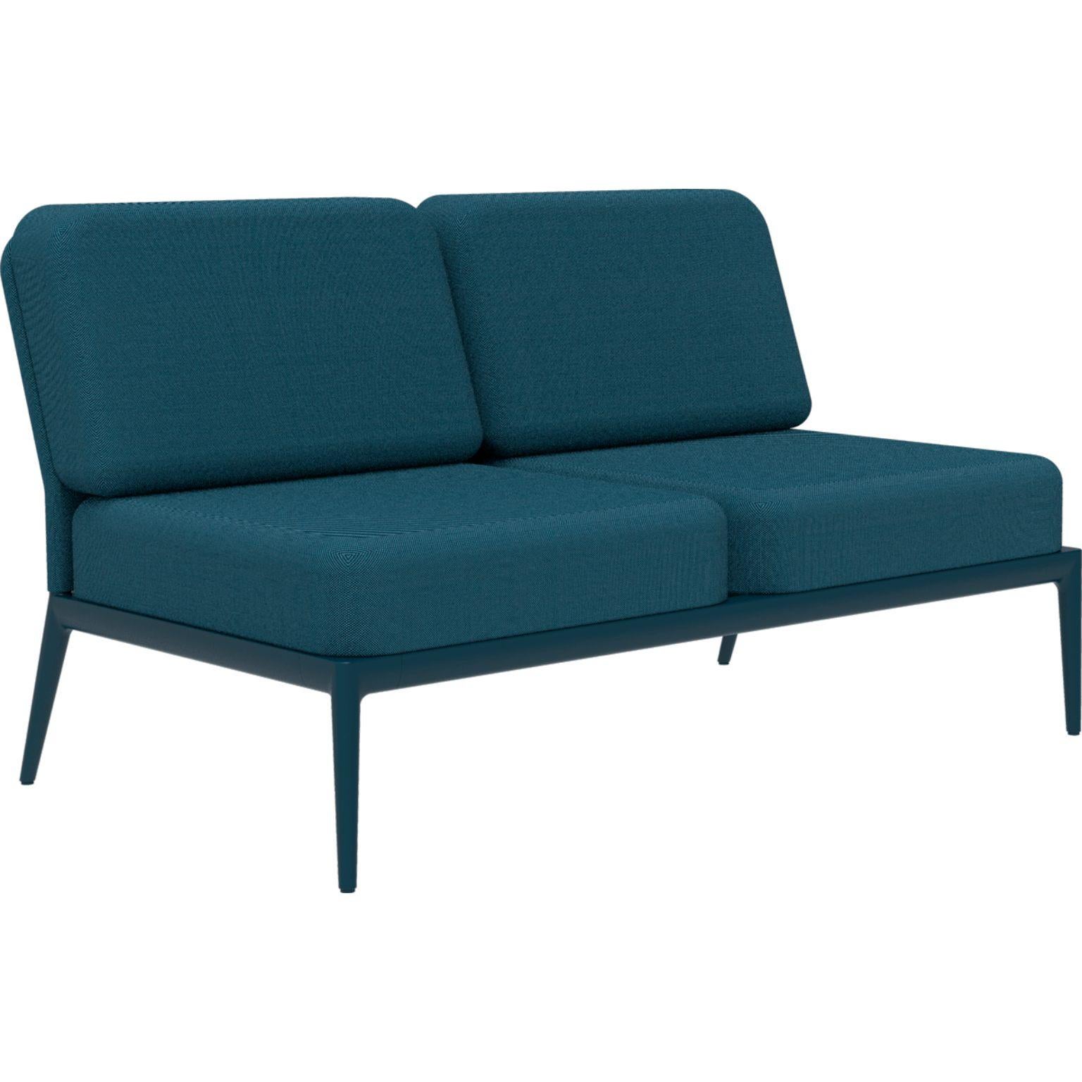 Cover Navy Double Central modular sofa by MOWEE
Dimensions: D83 x W136 x H81 cm (seat height 42 cm).
Material: Aluminum and upholstery.
Weight: 27 kg.
Also available in different colors and finishes. 

An unmistakable collection for its beauty