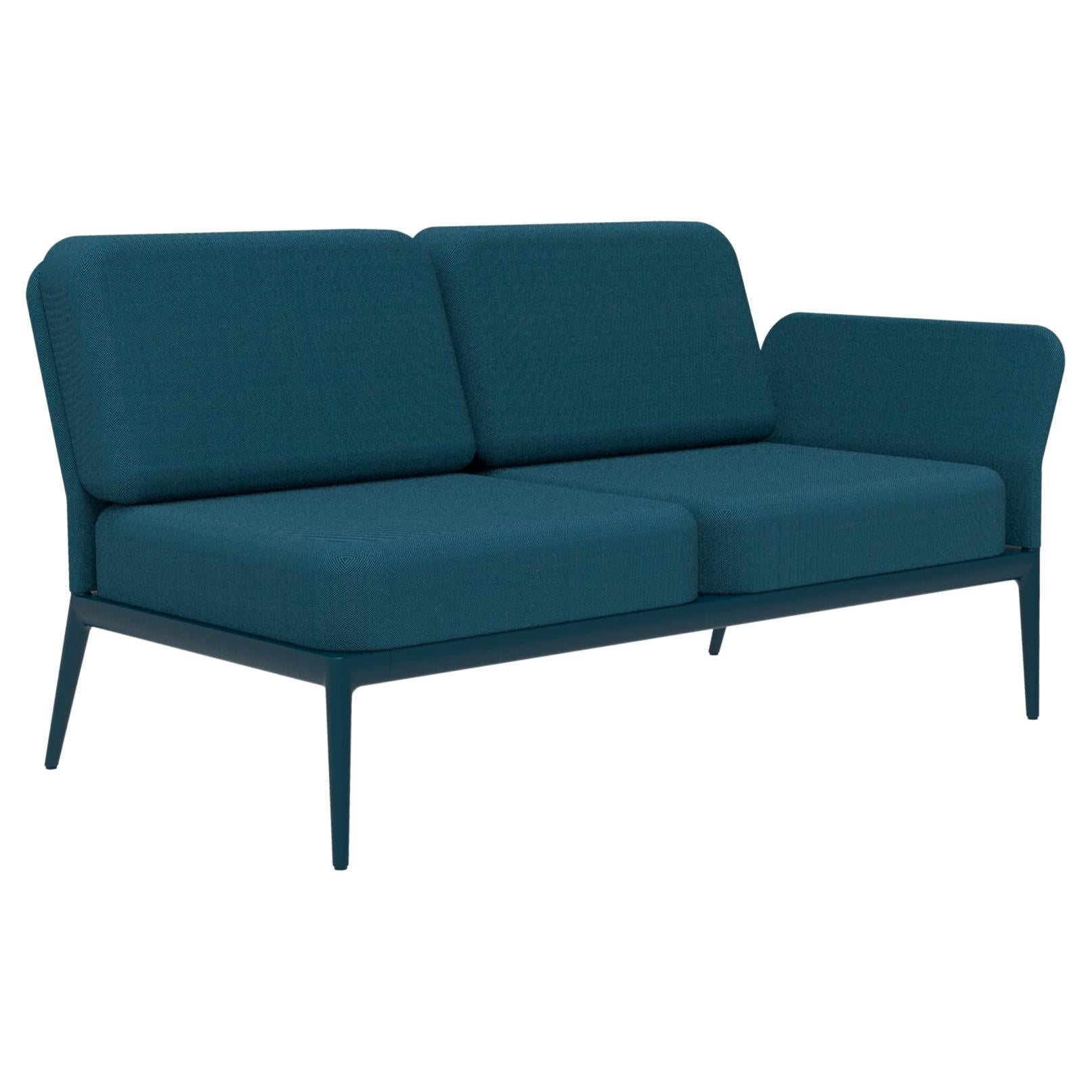 Modulares Marineblaues doppelseitiges Sofa mit Deckel von MOWEE im Angebot
