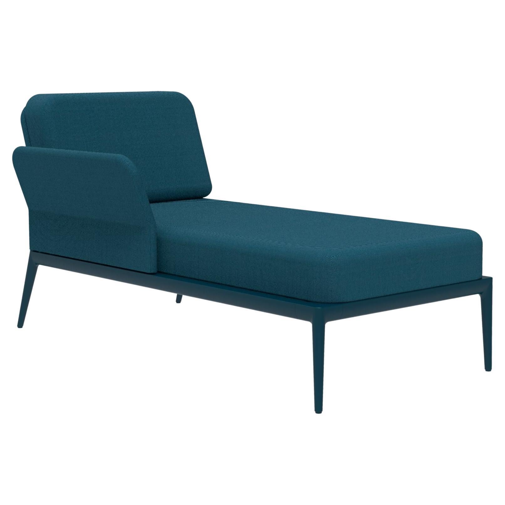 Bezug Navy Rechts Chaise Longue von MOWEE