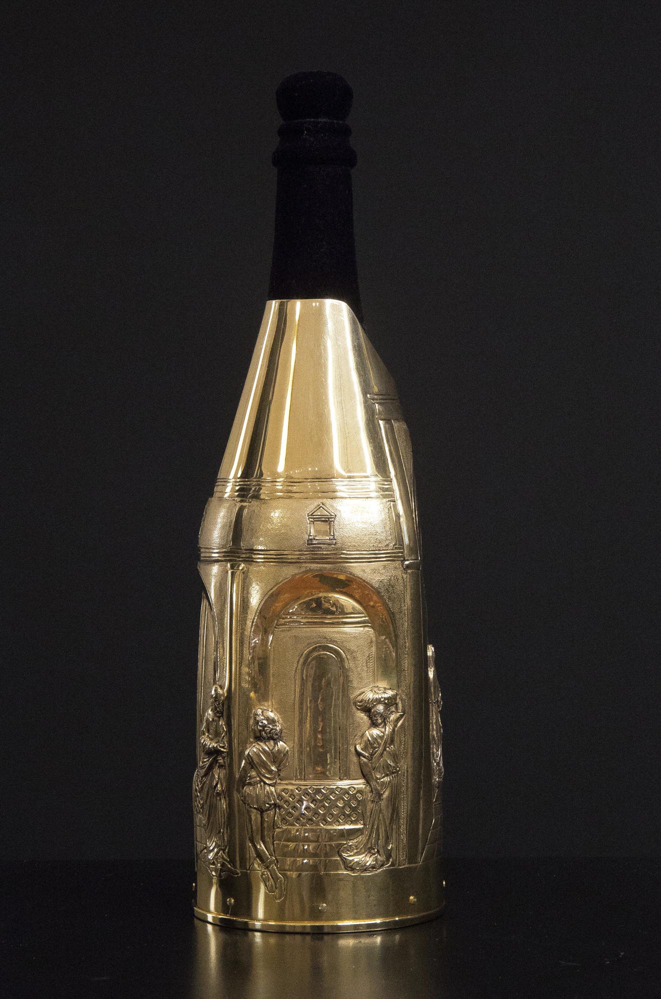 K-over Champagner, Tür des Paradieses, massives reines italienisches Silber  im Zustand „Hervorragend“ im Angebot in Firenze, IT