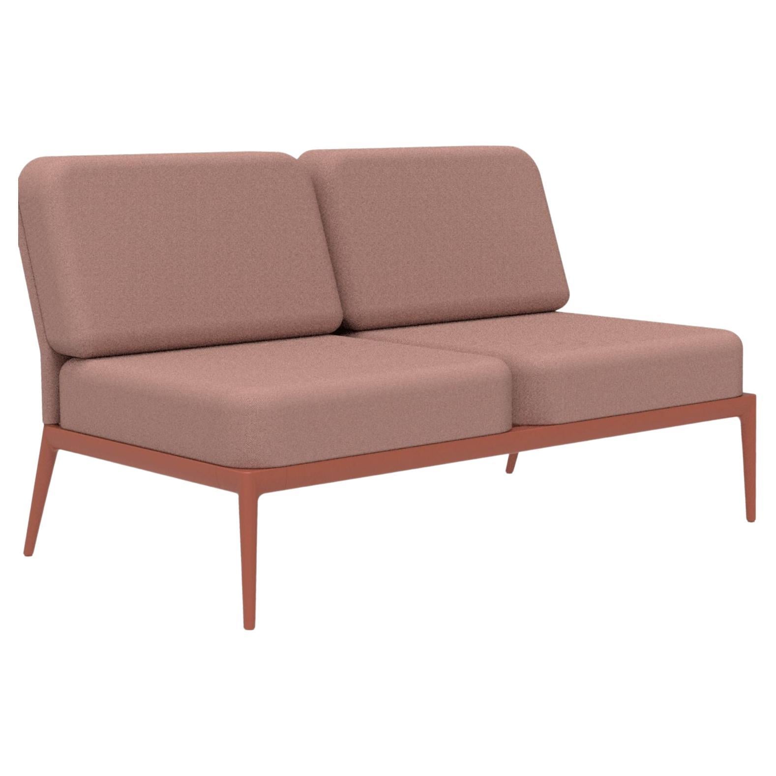 Cover Salmon Double Central Modular Sofa by Mowee For Sale