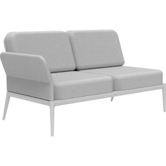 Cover White Double Right Modular Sofa by Mowee