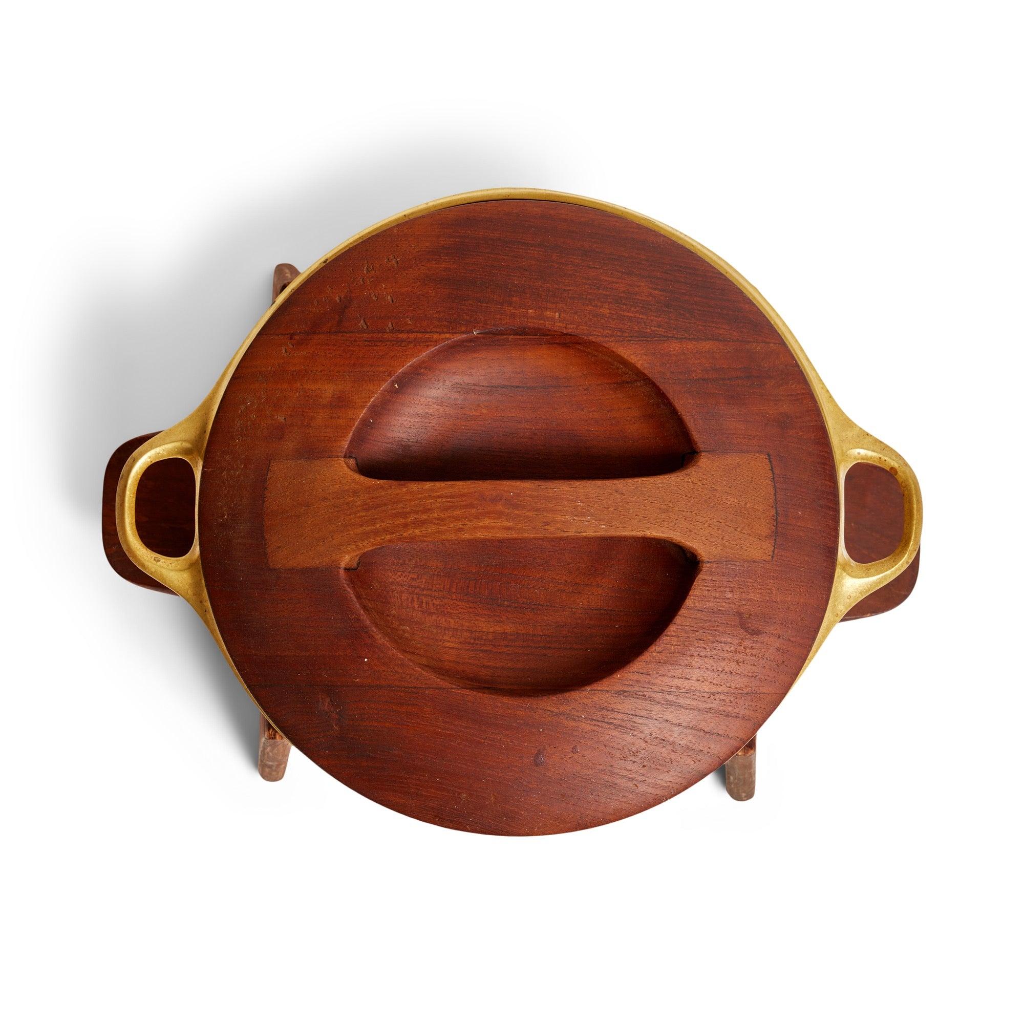 Danois Casserole couverte avec Stand par Jens H. Quistgaard pour Dansk Designs en vente