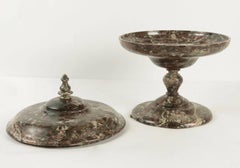 Covered Cup in Marble from the 19th Century